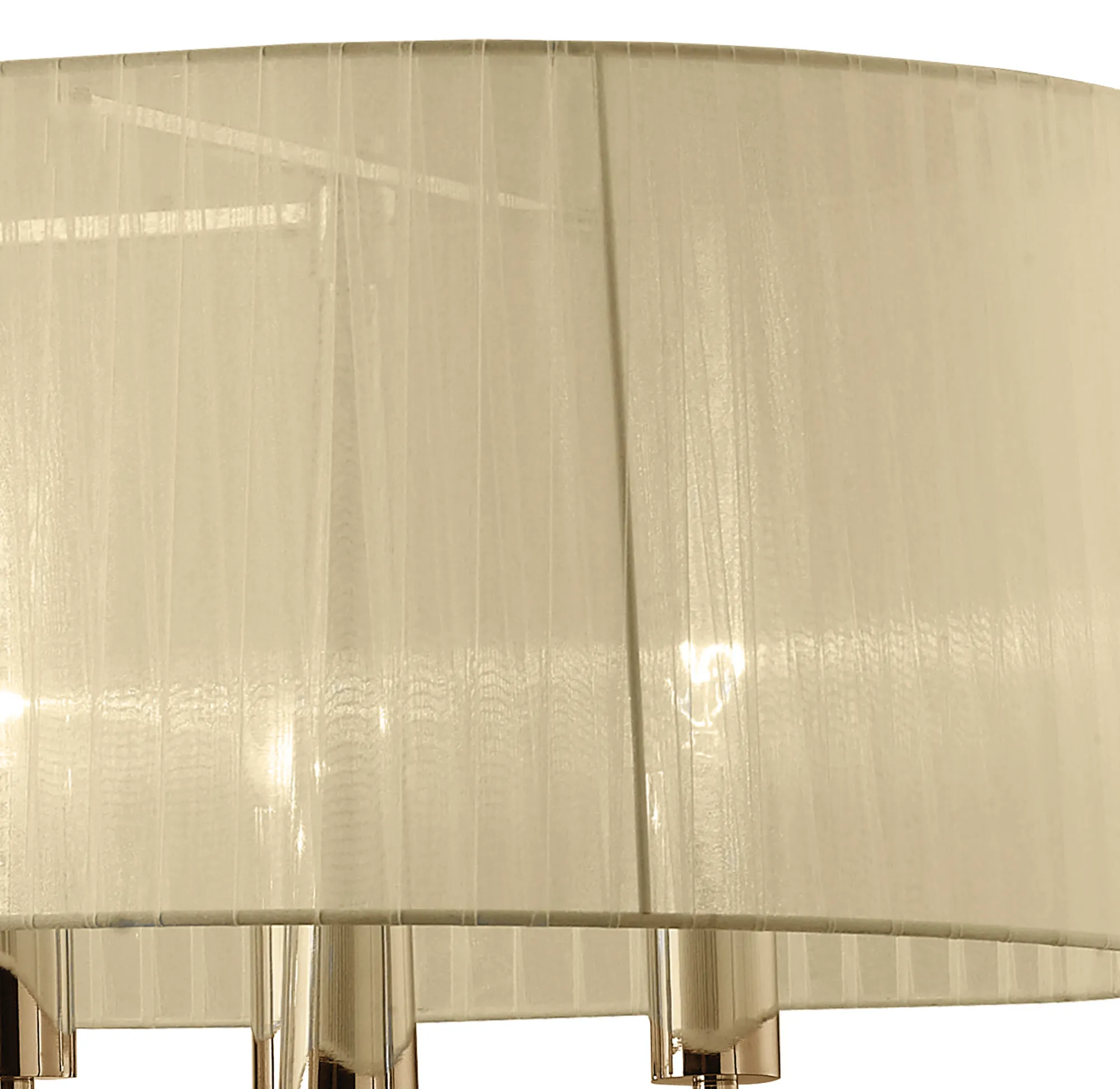 Tiffany FG Crystal Pendant 6+6 Light M3853FG  Mantra Tiffany French Gold-Cream